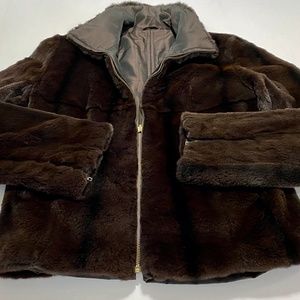 COPY - REVERSIBLE WATER REPELLENT SHEARD MINK FUR COAT, from NEIMAN MARCUS